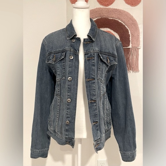 TOPMAN Denim Blue Jean Jacket Lined Size Small/XSmall VGUC - Picture 1 of 9